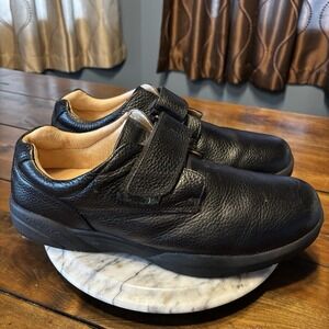 Dr Comfort William Black Leather Orthopedic Diabetic Shoes Men Sz 15W